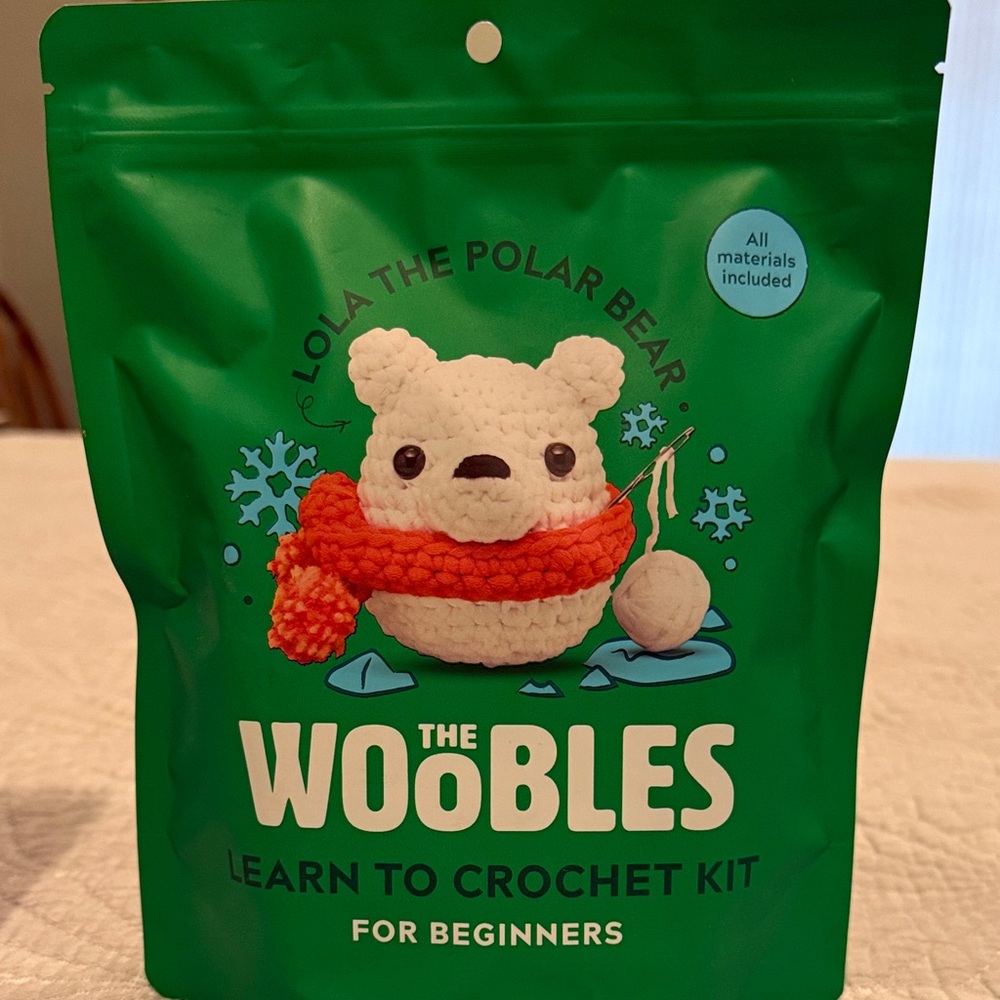 The Woobles Crochet Kit - Polar Bear